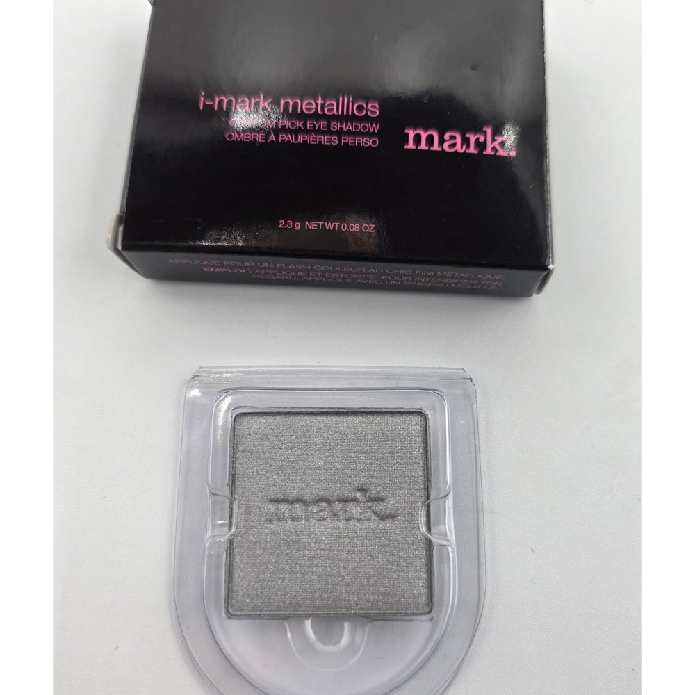 Avon Mark i-mark Metallics Custom Pick Eye Shadow Silver Grey 2.3g New in Box